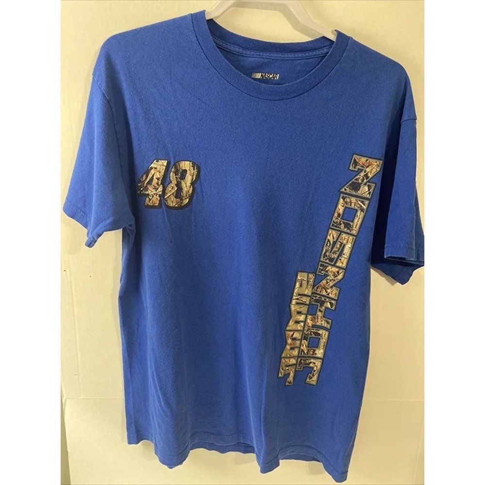 T Shirt Size Large Blue Camouflage Mens Shirt